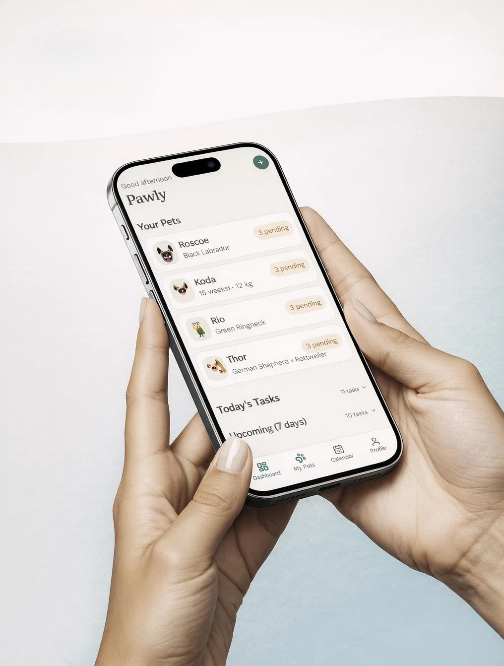 Pawly pet care app preview